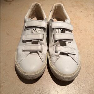 Veja Velcro White leather Sneakers